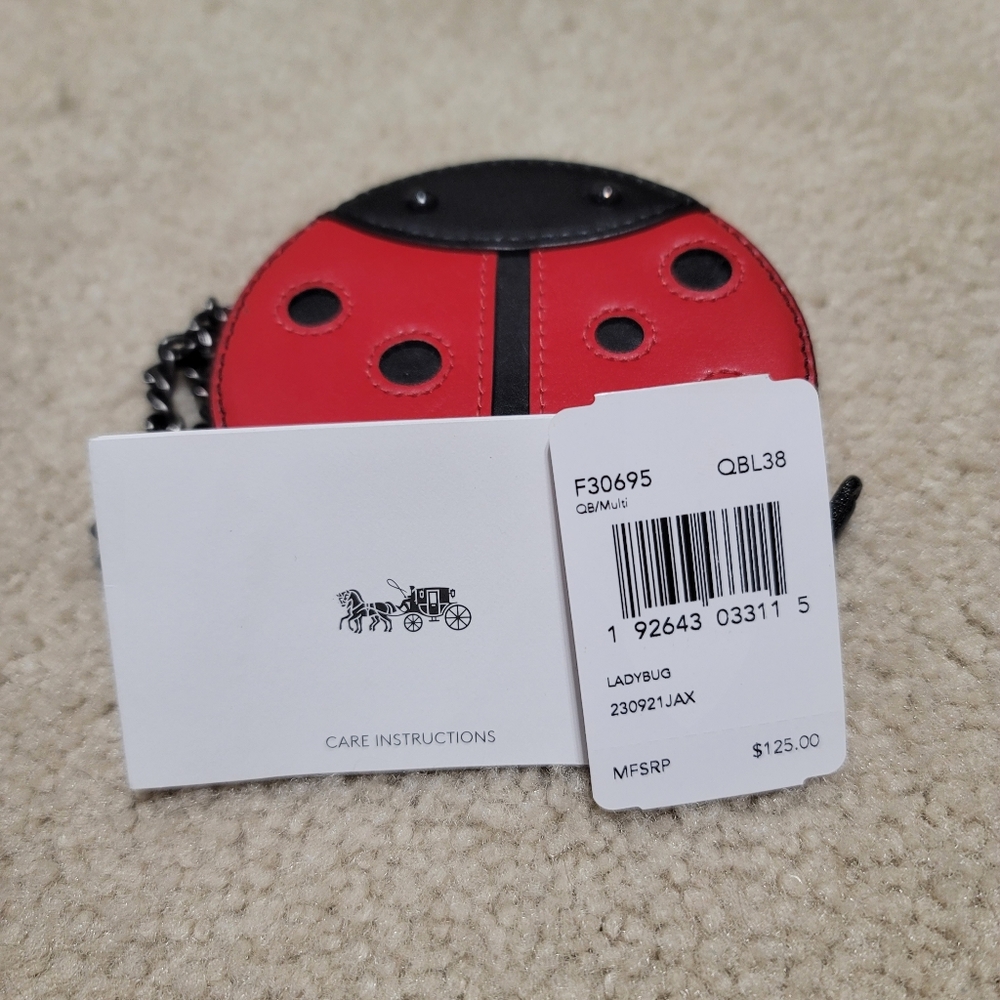 Coach Red and Black Wallet with Whimsical Design - Picture 4 of 6